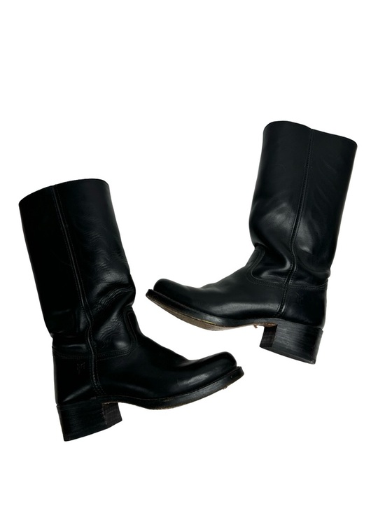 Frye Shoes - Frye | Vintage 1990’s Campus 14L Boot in Black Leather 9